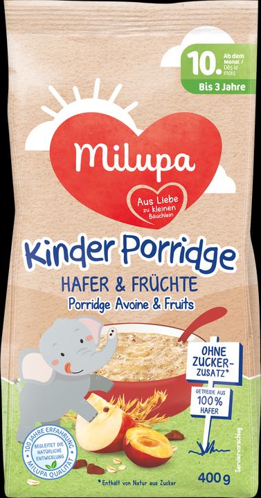 Image du produit Milupa Porridge à l'avoine et aux fruits (400 g)