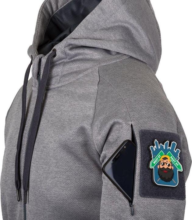 Immagine prodotto Helikon Felpa con cappuccio Urban Tactical (FullZip)® Melange Nero-Grigio - L (L)