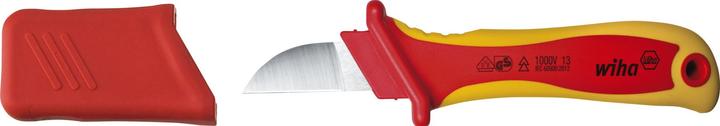 Actual product image Wiha Cable stripping knife straight cutting edge for round cables in blister pack (38798) 200 mm (200 mm)
