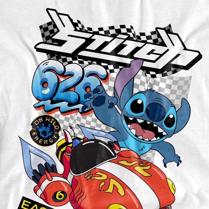 Actual product image Lilo & Stitch Childrens/Kids 626 Racing T-Shirt (116)