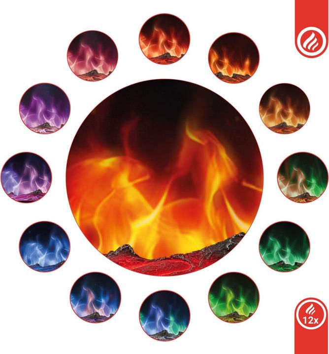 Actual product image Kaminio LEA 3-in-1 electric fireplace
