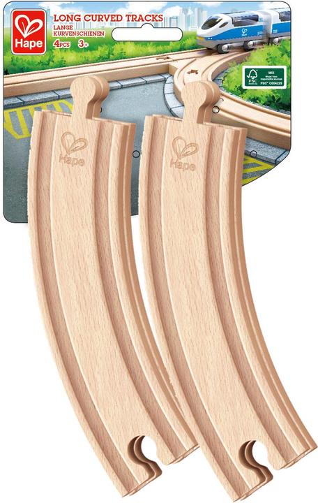 Image du produit Hape Longs rails courbes (4 pièces)