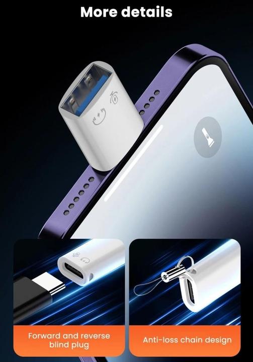 Actual product image PowerGuard Lightning USB 3.0 Headphone Adapter Charge & Data OTG (Lightning, USB 3.0)