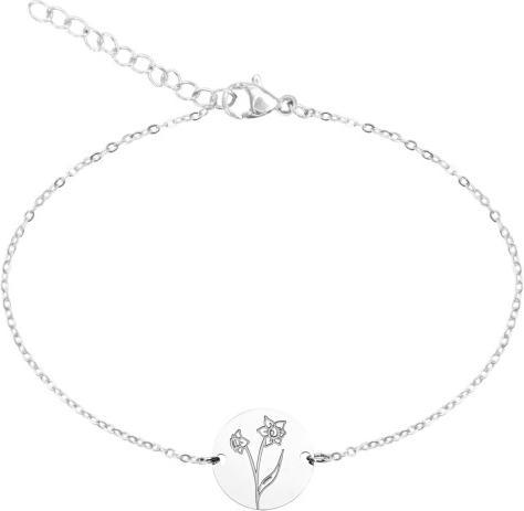Produktbild HCA Armband - "Your Flower" - Edelstahl - Narzisse (20 cm, Edelstahl)
