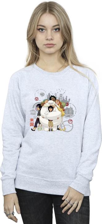 Image du produit Disney - Sweat BIG HERO BAYMAX GROUP HUG - Femme (M)