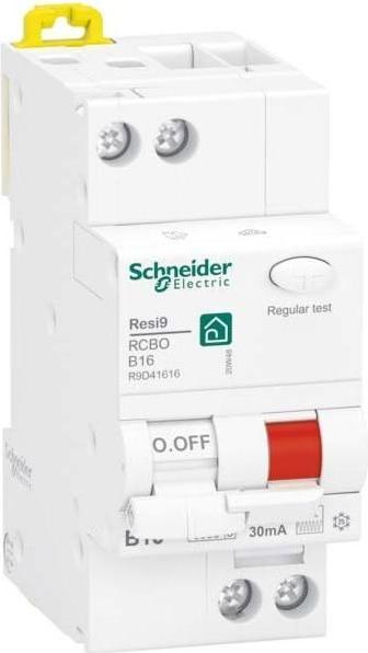 Immagine prodotto Schneider Resi9 R9D41616 1P+N RCD, 16A, B-Char., 30mA, tipo F, 6kA