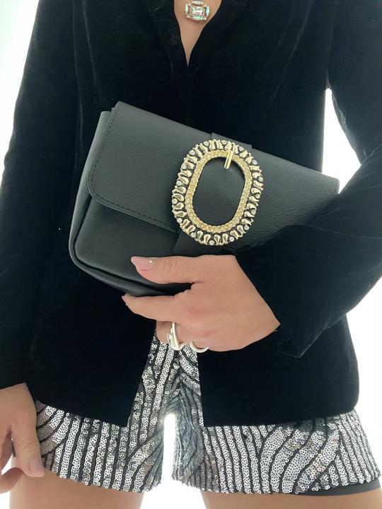 Image du produit Only-Bags.Store Sac à bandoulière en cuir noir, petit sac crossbody en cuir, cadeau pour elle, en cuir pleine fleur