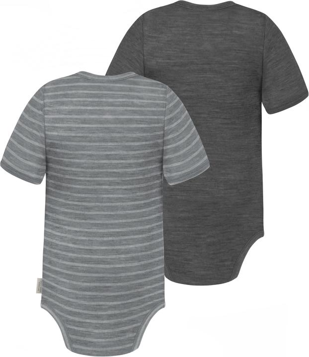 Immagine prodotto Normani Set di 2 body baby merino a maniche corte "Tauranga" - 9293 (80)