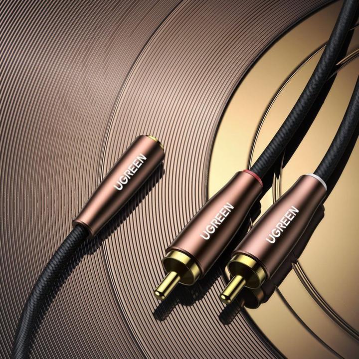 Actual product image Ugreen AV198 2x RCA cable (Cinch) to jack 3.5mm, 3m (3 m)
