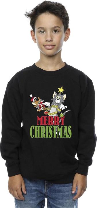 Actual product image Tom & Jerry Boys Merry Christmas Baubles Sweatshirt (152, 158)