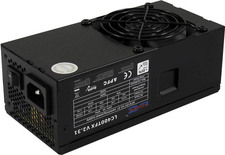 Actual product image LC-Power Case Micro-ATX 1406MB-400TFX bl. USB3.2,with power supply LC400TFX,black (mATX, Mini-ITX)