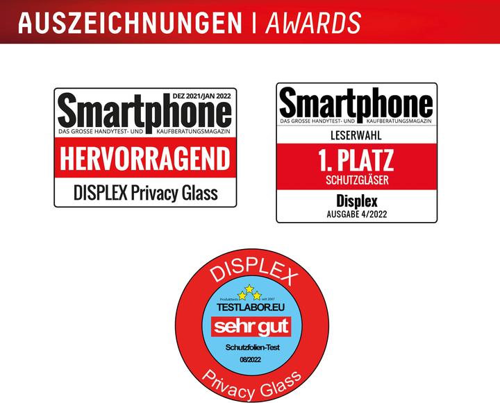 Image du produit Displex Privacy Glass, Privacy Full Cover Panzerglas (1 pièce(s), Samsung Galaxy S25 Edge)