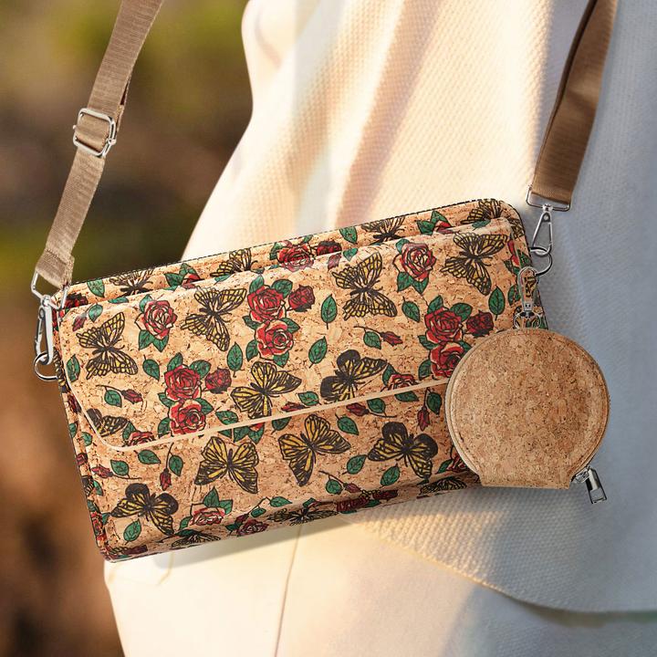 Actual product image Avizar NaturePrint cork bag