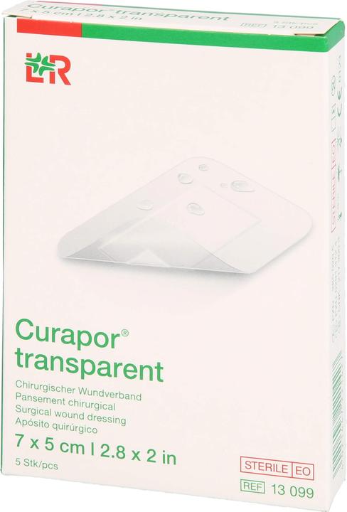 Image du produit Curapor Pansement pour plaies 7x5cm transparent (5 x)