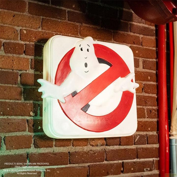 Actual product image Trick or Treat Studios Ghostbusters LED wall light No Ghost Logo