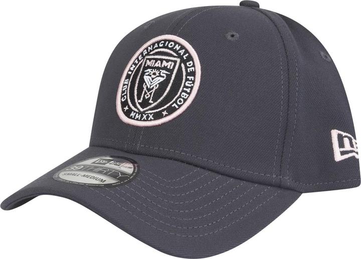 New Era 39Thirty Stretch Cap - MLS Inter Miami charcoal - S/ (S/M)