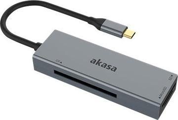 Produktbild Akasa USB 3.2 Gen1 Type-C 3-in-1 Card Reader (USB 2.0)