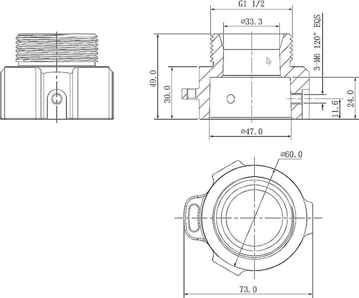 Produktbild Dahua PFA111 Montierungsadapter