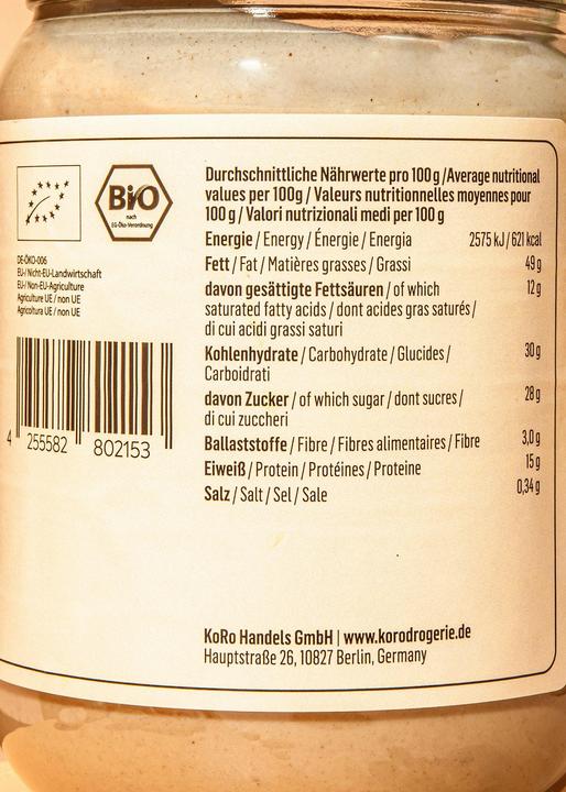 Image du produit KoRo Crème d'amande bio à la fève tonka (3000 g)
