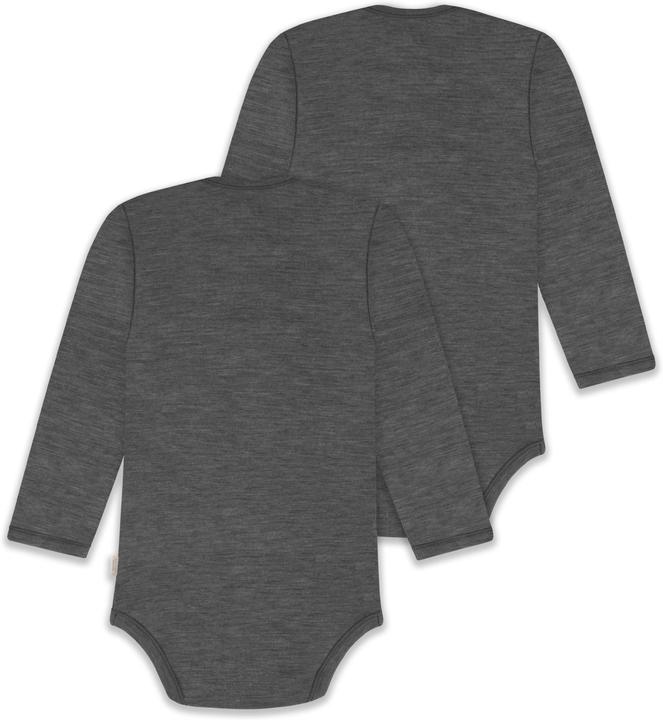 Actual product image Normani 2-pack baby merino bodysuit long sleeve "Auckland" - 9377 (86)