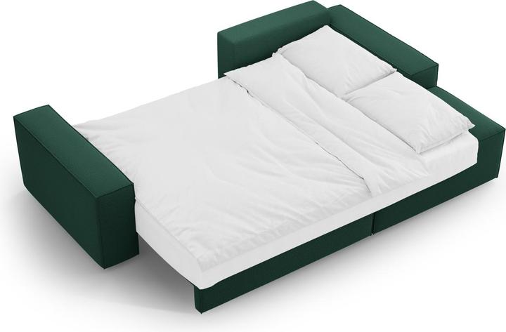 Image du produit Micadoni Canapé D'Angle Droit Convertible Avec Coffre De Rangement, "Jodie", 3 Places, 246x151x86 Fabriqué en (Canapé d'angle)