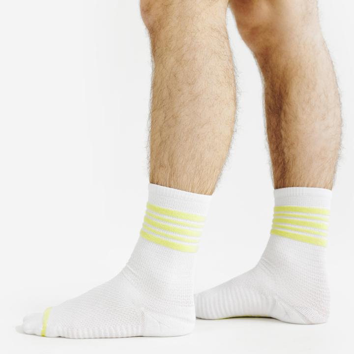Produktbild Decathlon Socken Mid 2er-Pack - gelb/weiss (43, 46)