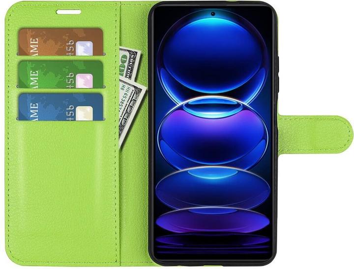 Produktbild Cover-Discount Xiaomi Poco X5 Pro - Leder Etui Hülle grün (Xiaomi Poco X5 Pro, Xiaomi Redmi Note 12 Pro 5G)