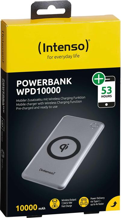 Produktbild Intenso Induktions bank (10000 mAh, 10 W, 37 Wh)