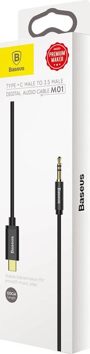 Produktbild Baseus 3.5mm Klinke — USB Typ C (1.20 m, 3.5mm Klinke (AUX))