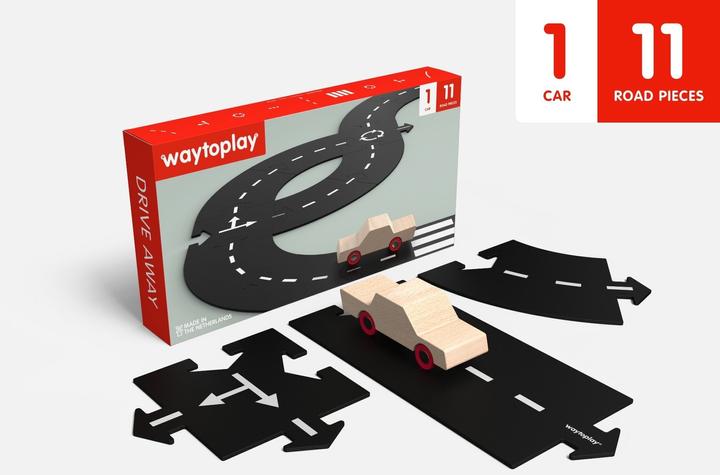 Actual product image Waytoplay 16-piece rubber motorway starter kit