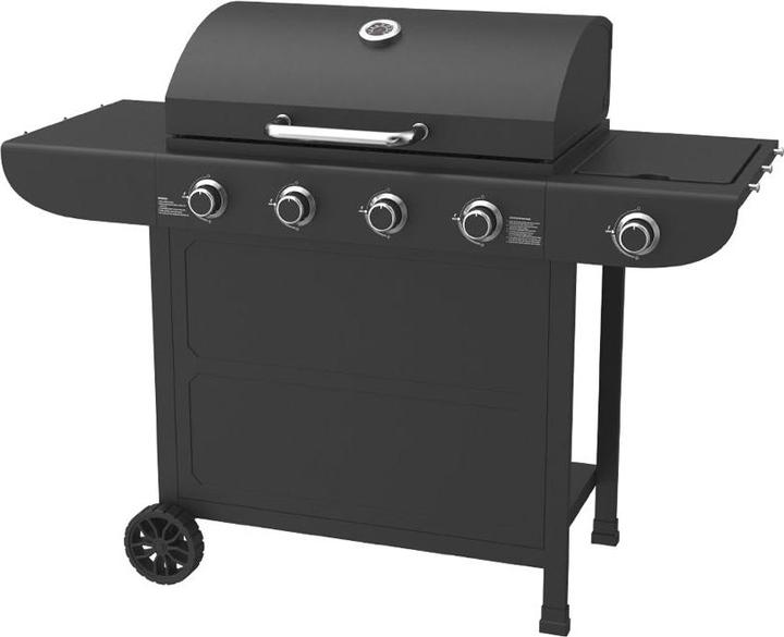 Image du produit FlammenKönig Gasgrill 4 Brenner + Seitenbrenner inkl. Gasregler + Schlauch (14.50 kW)