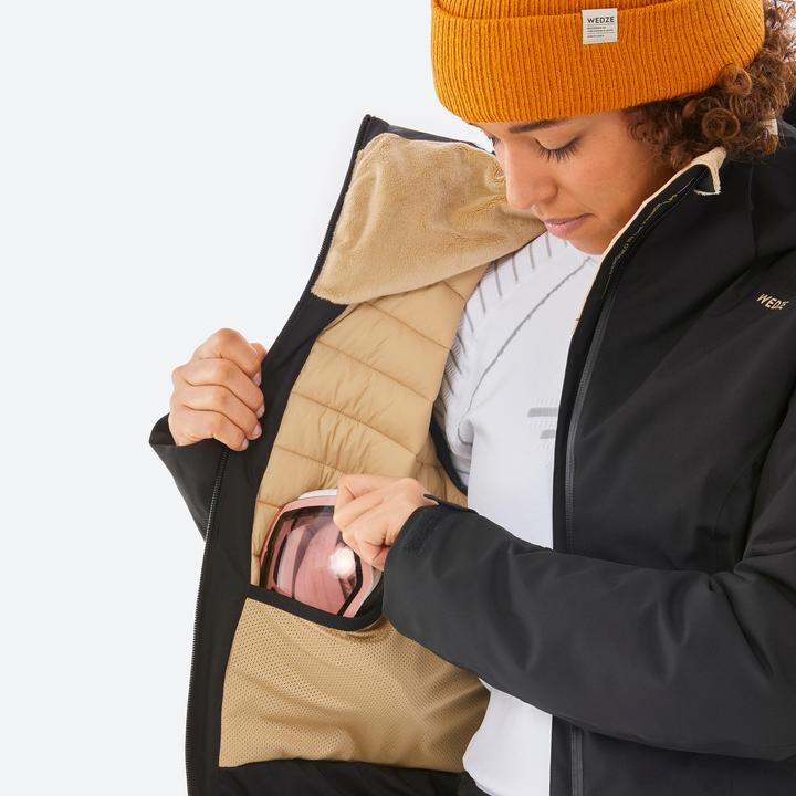 Image du produit Wedze Veste de ski femme chaude 500 noire (XXS)