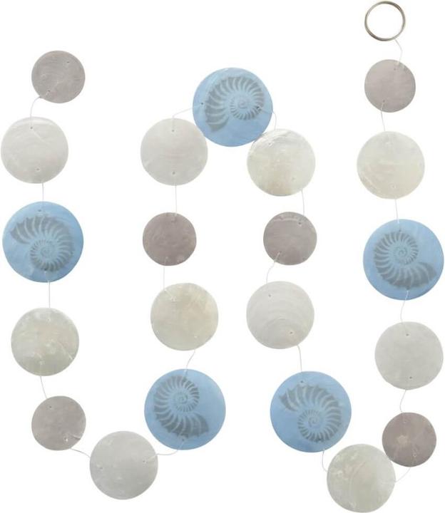 Boltze Home Capiz Girlande Blake Muschel Blau