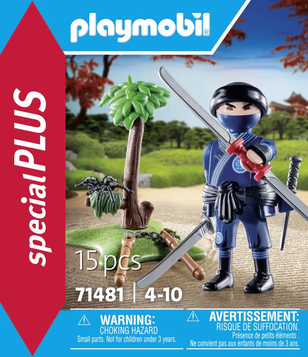 Actual product image Playmobil 71481 Ninja with equipment (71481, Playmobil Special Plus)