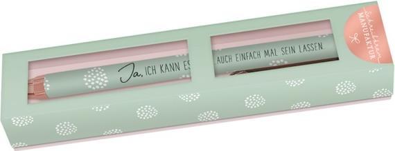 Actual product image Premium biros - Yes, I can do it - from Schreibkram Manufaktur (Pink gold, Transparent, Black, 1 x)