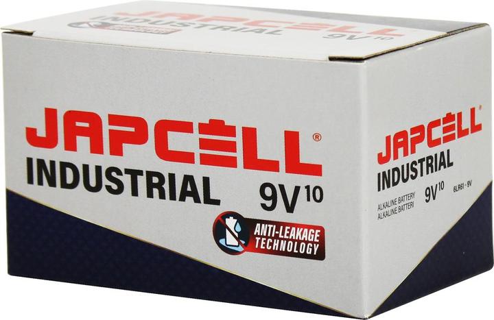 Produktbild Japcell 9V / 6LR61 Industrial (10 Stk., 9V Block)