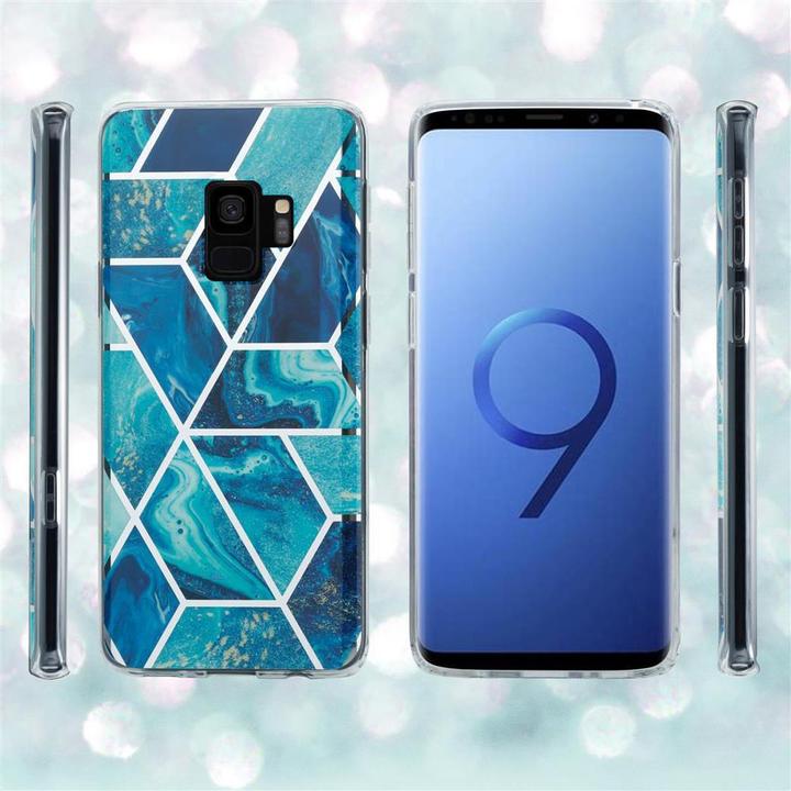 Produktbild Cadorabo IMD TPU Bunter Marmor Cover (Samsung Galaxy S9+)