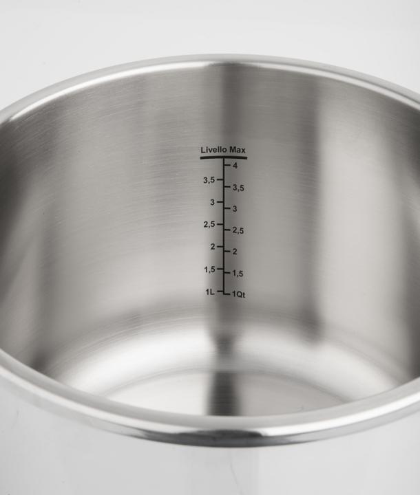 Actual product image Barazzoni Facile Dual System 2.0 6 L Stainless steel (22 cm, Pot, Stainless steel)