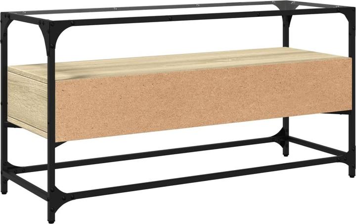 Productafbeelding VidaXL TV-meubel met glazen blad 98 x 35 x 51cm