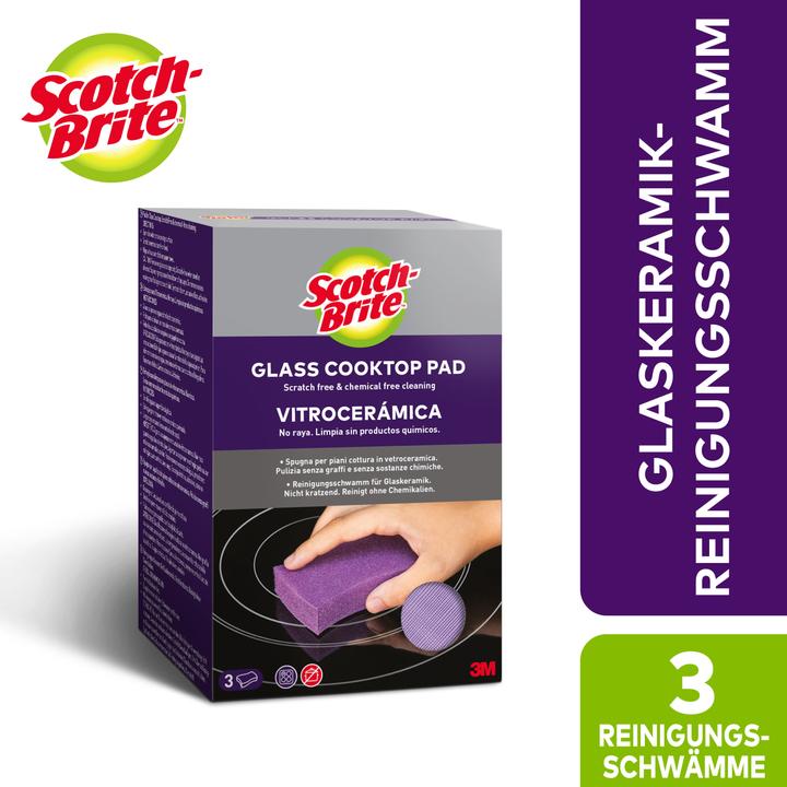 Scotch-Brite Glaskeramik-Reinigungsschwamm (3 Stk.)