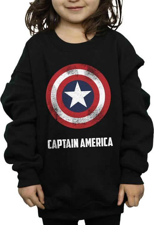 Immagine prodotto Captain America Shield Text Felpa Ragazze (140, 146)
