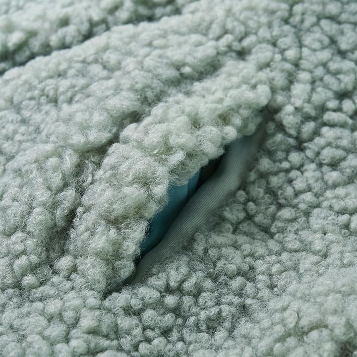 Image du produit VidaXL Veste à capuche enfant en fausse fourrure Teddy vert menthe (116)