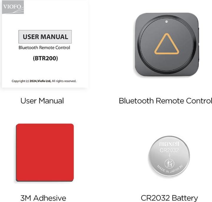 Image du produit Viofo BTR200 bluetooth remote control (Récepteur GPS, Bluetooth)