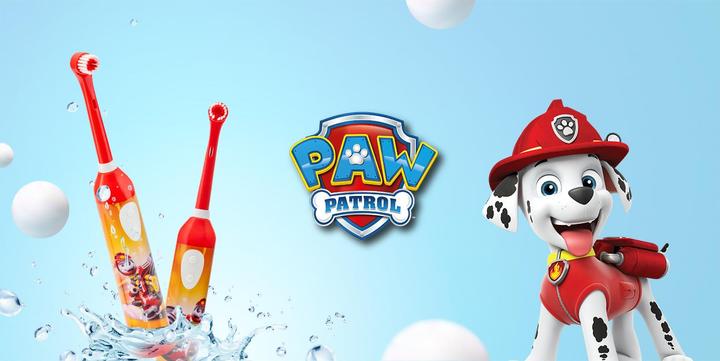 Immagine prodotto Huslog Spazzolino oscillante MOTO rosso per bambini Paw Patrol (Spazzolino oscillante)