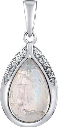 Silvego Silver pendant with genuine Moonstone JST13327PMS (925 Sterling Silber)