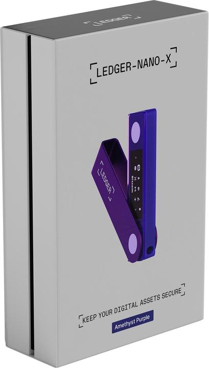 Produktbild Ledger Nano X Amethyst Purple (Ripple, Bitcoin, Bitcoin Cash, Litecoin, Cardano, TRON, Ethereum Classic, Ether, Stellar, Monero, Dogecoin)