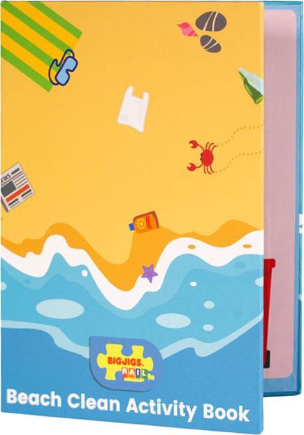 Immagine prodotto Bigjigs Set ferroviario in legno Sea Coast Cleaning Up, 70 pezzi.