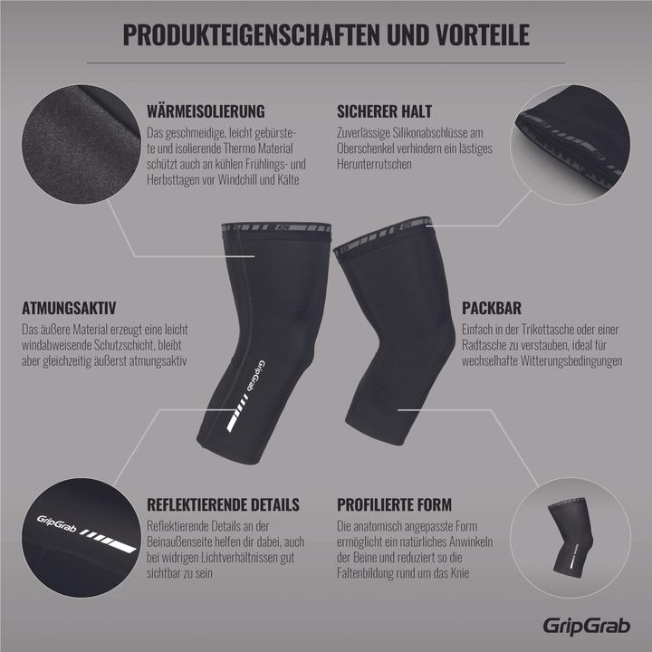 Actual product image GripGrab Classic Knee Warmers (L)
