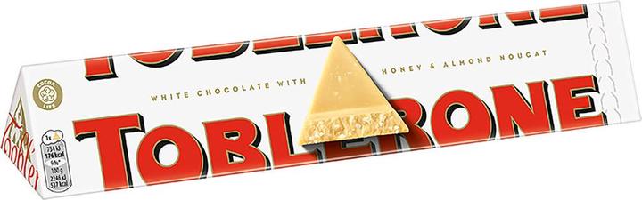 Image du produit Toblerone Swiss White Chocolate with Honey & Almond Nougat (100 g)