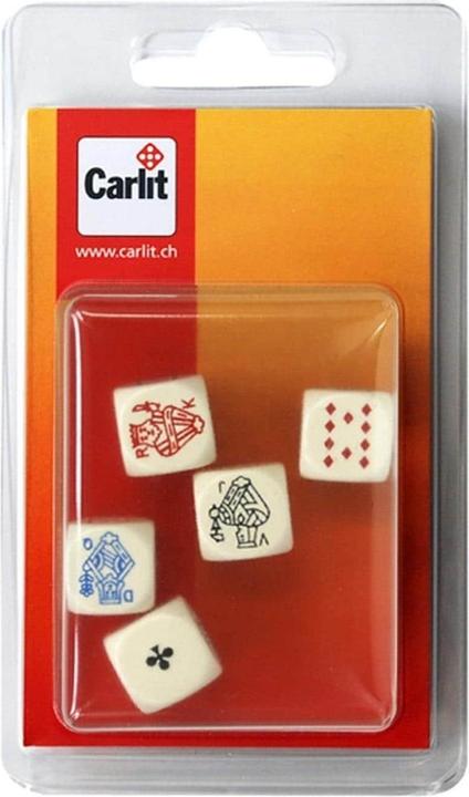 Immagine prodotto Carlit 5 cubi da poker (Francese, Italiano, Tedesco, Multilingue)